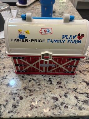 Fisher-Price Play Family Farm Carry Case - White, Red, Blue